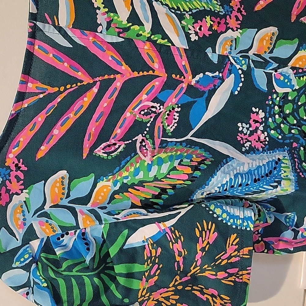 Lilly Pulitzer Colorful Patterned Dress Small Green/Pink - Picture 5 of 10